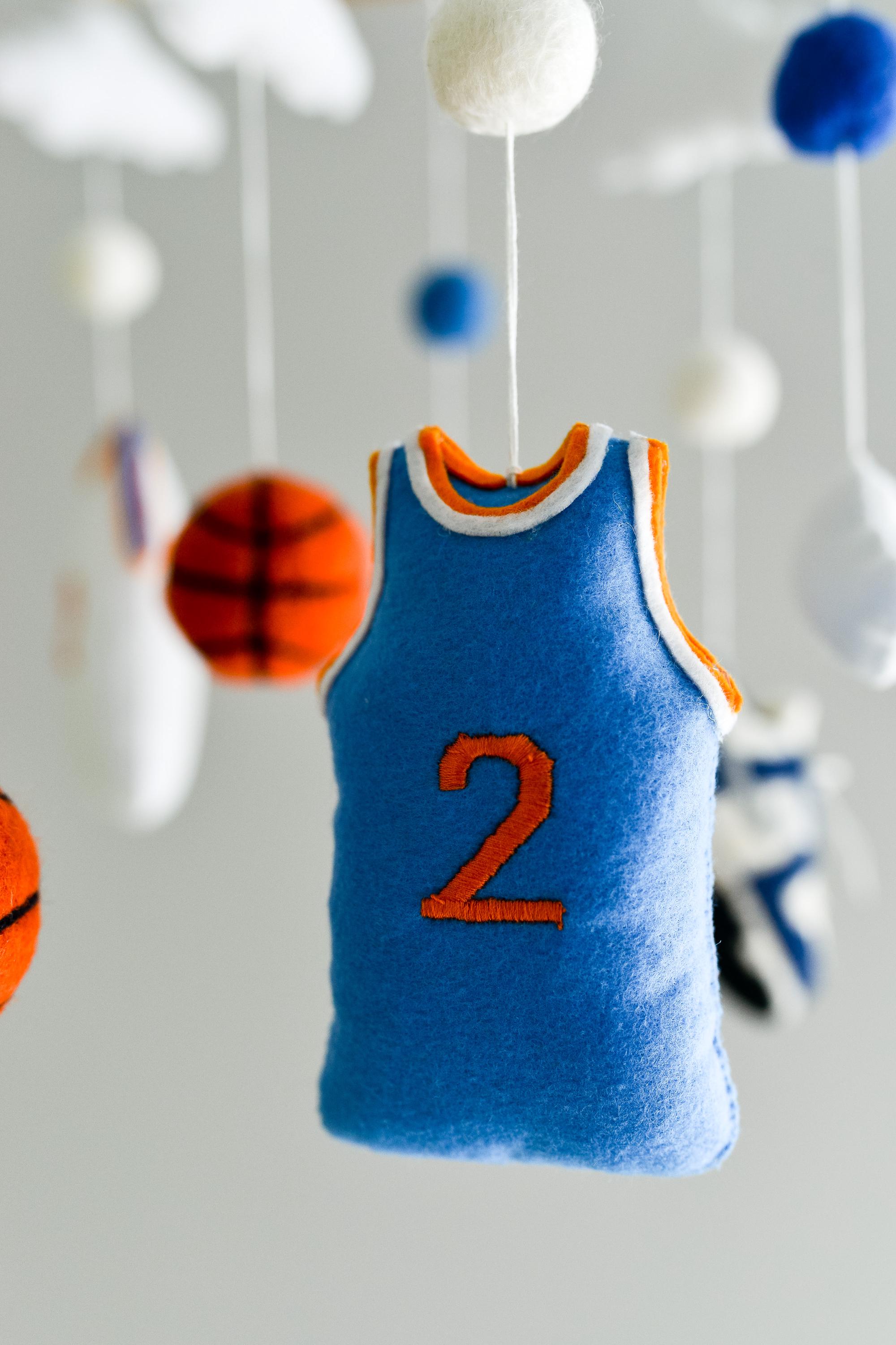 Sports Baby Mobile Basketball Nursery Mobile Custom Sports Crib Mobile