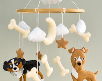 Mobile per cani personalizzato Mobile per neonati Animali domestici Razza di cane Mobile per cameretta personalizzato