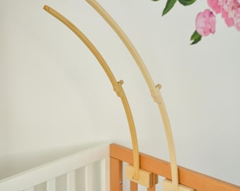 Baby mobile holder Mobile arm Wooden baby mobile stand Crib baby mobile attachment Nursery mobile stand