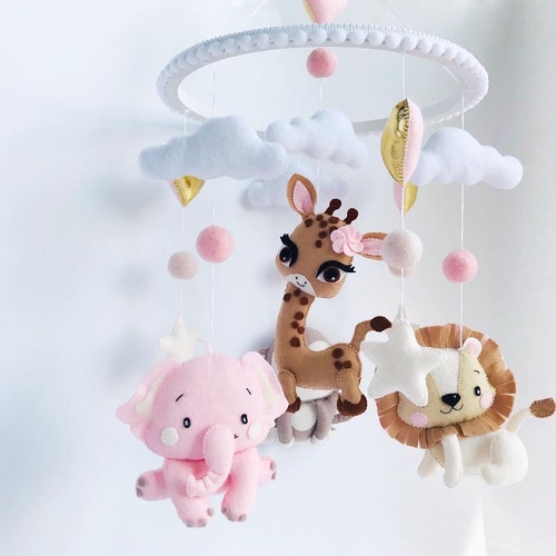 Nursery Mobile / Baby JUNGLE Animals Mobile / Safari Mobile / Etsy