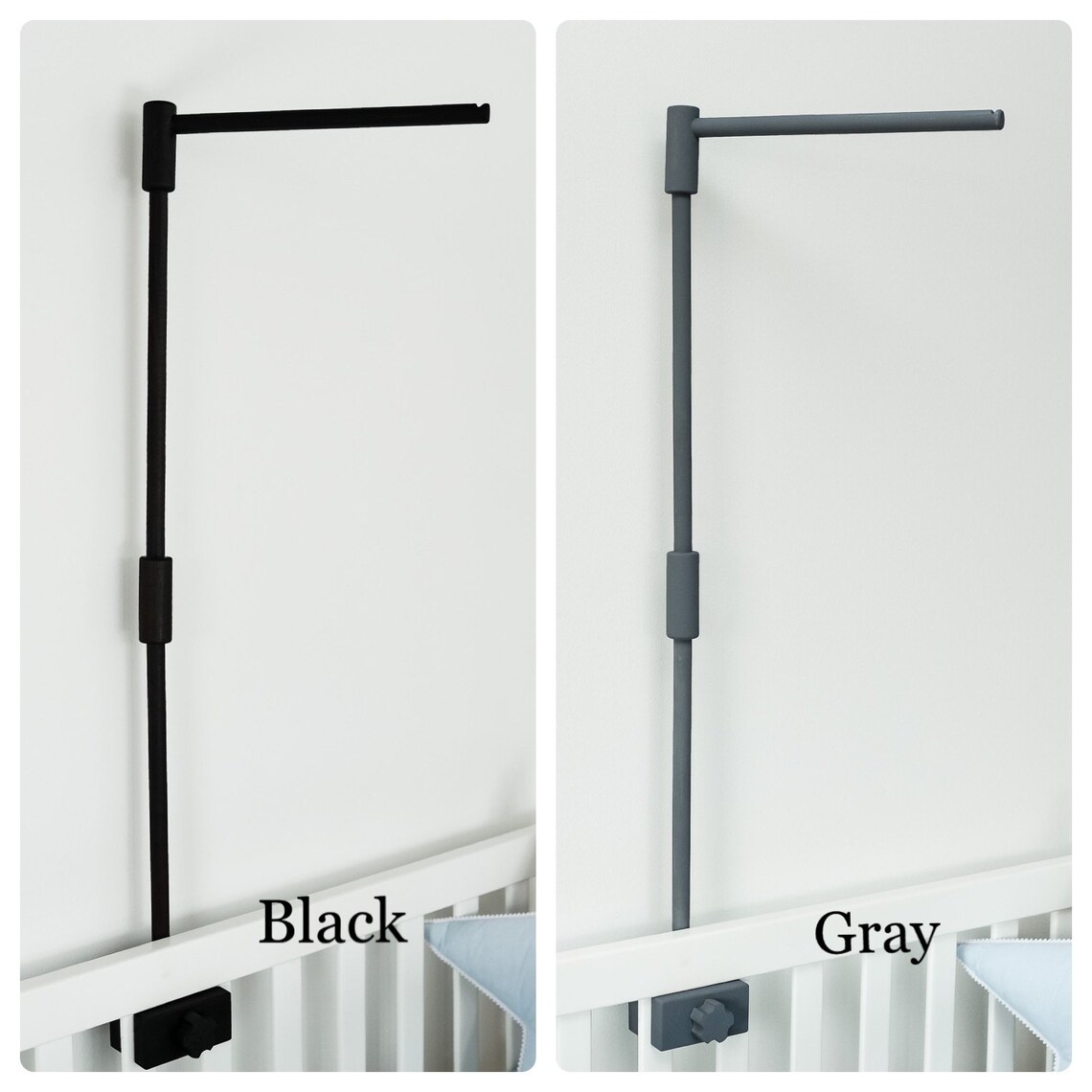 Wooden baby mobile holder Natural hanger for baby crib Nursery Etsy