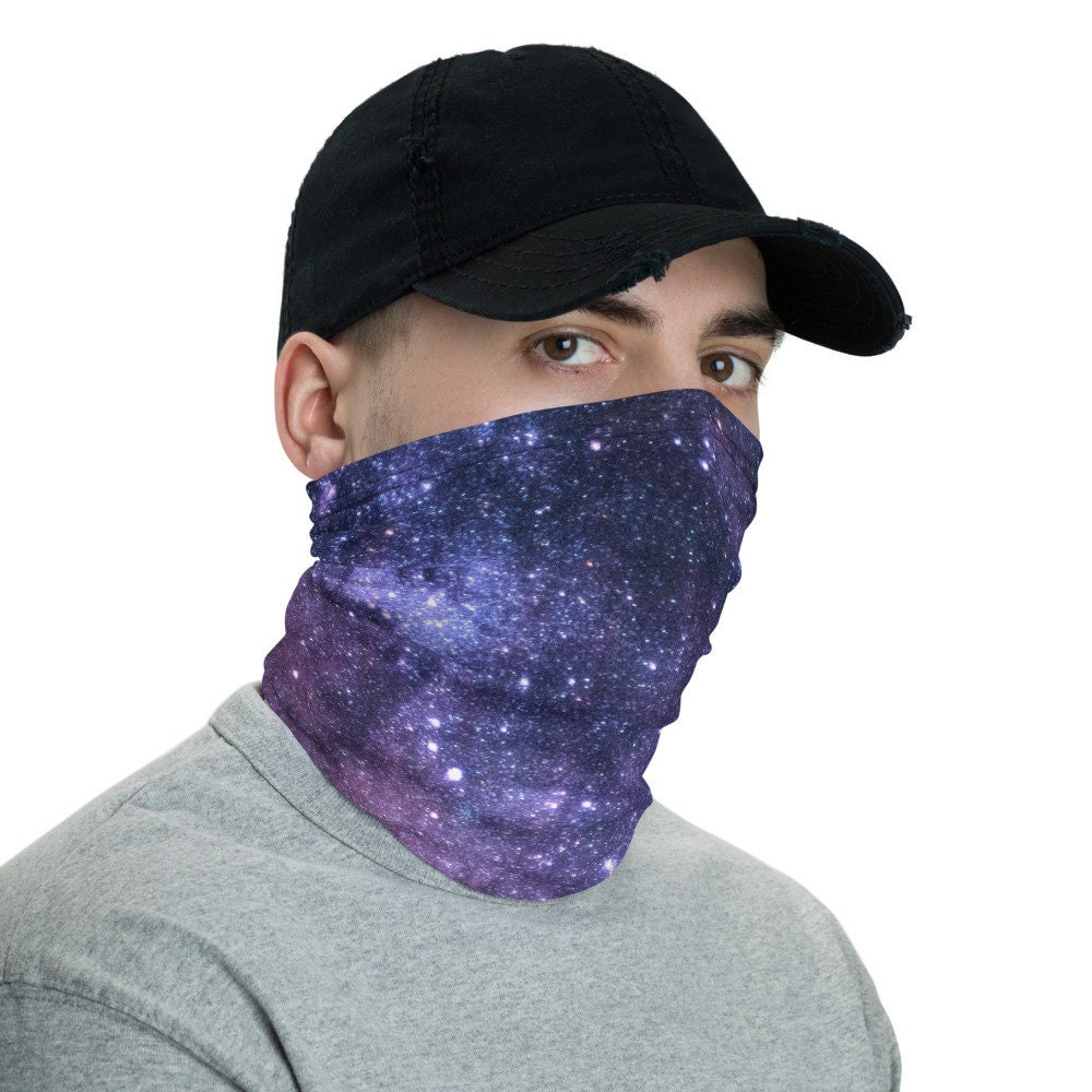 Galaxy Face Mask neck gaiter hair band scarf versatile | Etsy