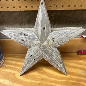 12 1/2&quot; Extreme Rustic Wood Stars. Wood Star, Barn Star, Folk Art Star.