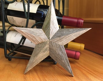 8" Reclaimed Wood Star – Made from Weathered Cape Cod Fence | Rustic Farmhouse Wall Decor | Barn Star | Handmade Coastal Home Accent