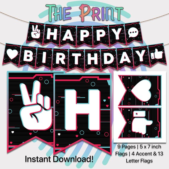 Download Paper Stickers Labels Tags Video Invitation Social Media Tiktokers Svg Tiktok Birthday Invitation Tiktok Video Invitation