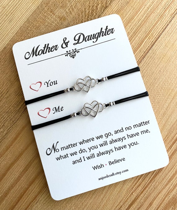 Mother daughter matching bracelet gift set deals