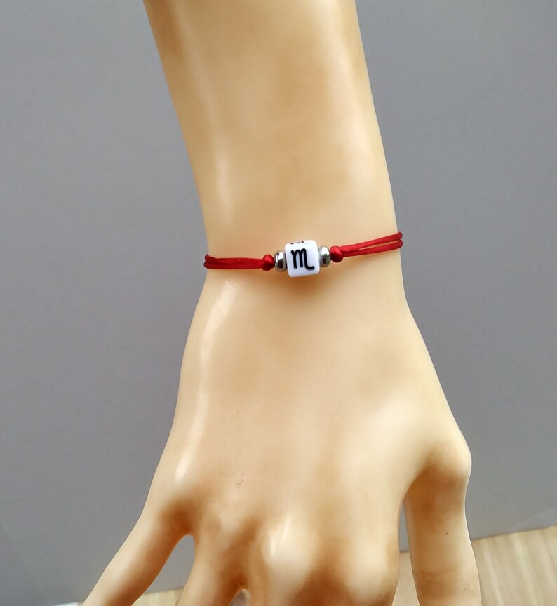 Scorpio Zodiac Sign Bracelet Zodiac Bracelet Scorpio Etsy