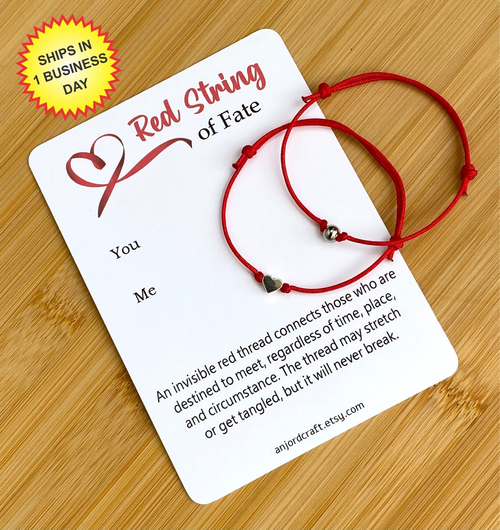 Red String of Fate Good Luck Protection Couples Bracelets for Boyfriend  Girlfriend Him and Her Long