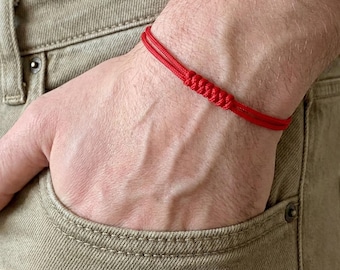 7 Knots Red String Bracelet | Kabbalah String | Good Luck Charm | Protection Bracelet | Consecrated Band