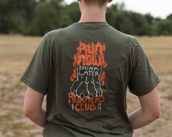 Runners Club | Run Now Think Later | Canicross tshirt | Agility | Fast Cat