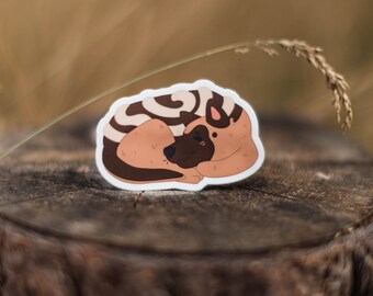 Cinna Pup German Shepherd Vinyl Sticker