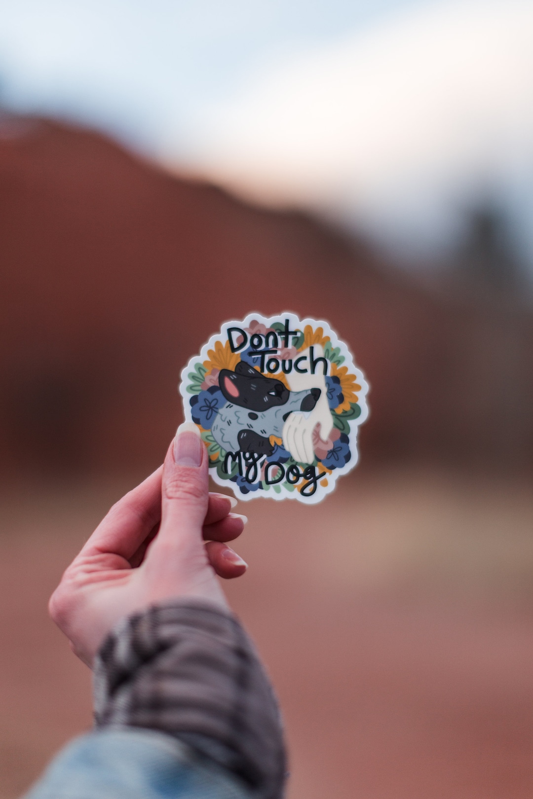 Don’t Touch My Dog | Dog Training | Blue Heeler Sticker - Etsy