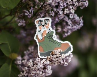 Aussie Boot Pup Sticker