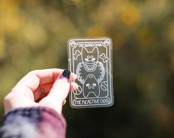 Dog Card Stickers | Reactive Dogs | Off Leash Dog