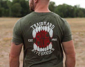 Bite Club | Dog Training Tshirt | Train Hard Bite Harder