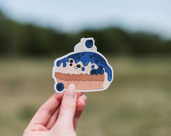 A Very Berry Life | Blue Merle Aussie Tart | Blueberry Dog Dessert | Food Dog Sticker