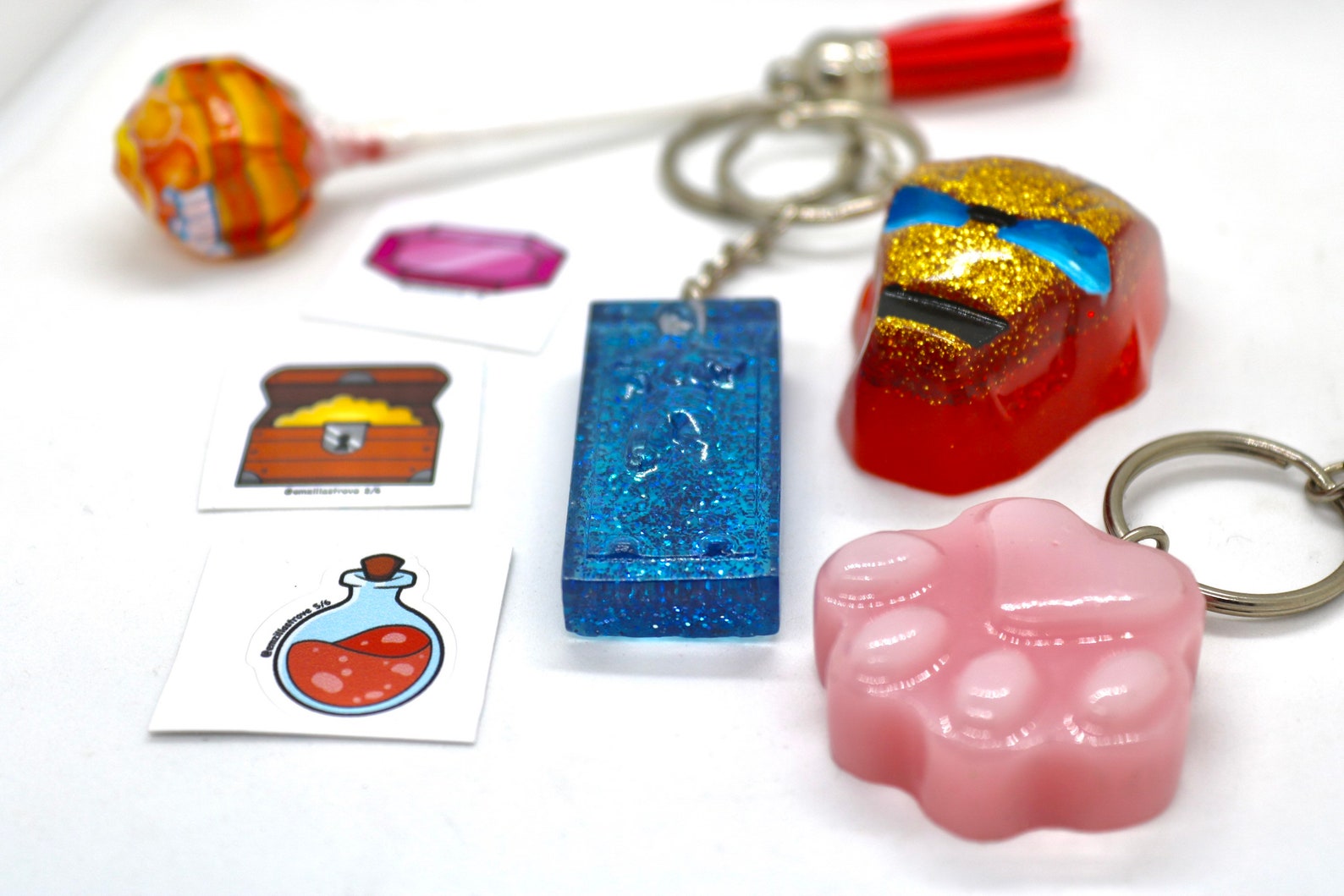 Keychain Mystery Box Keyring Gift Box Etsy