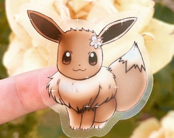 Blissful Eevee Clear sticker