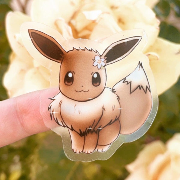 Blissful Eevee Clear sticker