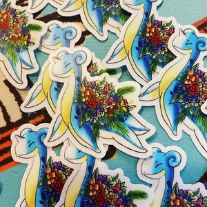 Happy Tropical Lapras Sticker