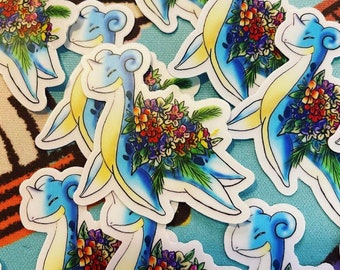 Happy Tropical Lapras Sticker