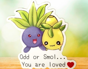 Oddish & Smoliv poke pals sticker