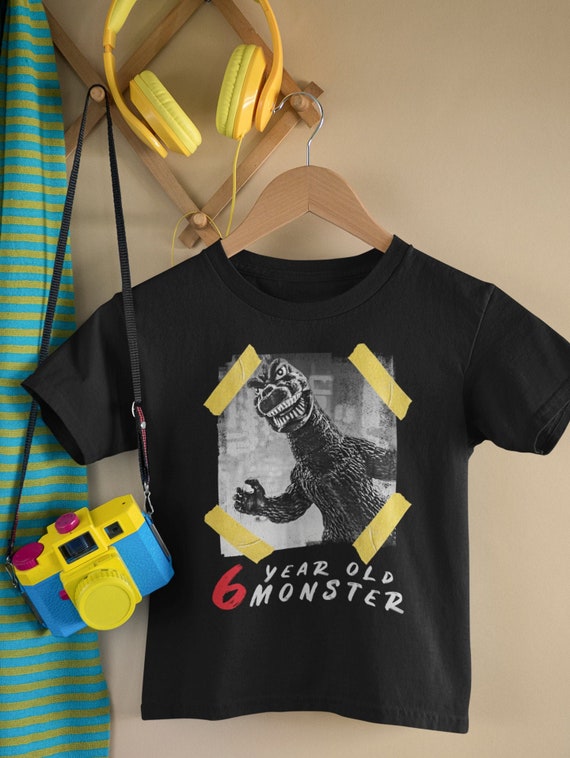 Lichaam aanval Daar Geburtstagsshirt 6 Jahre I Kinder Shirt Godzilla I Geburtstag - Etsy