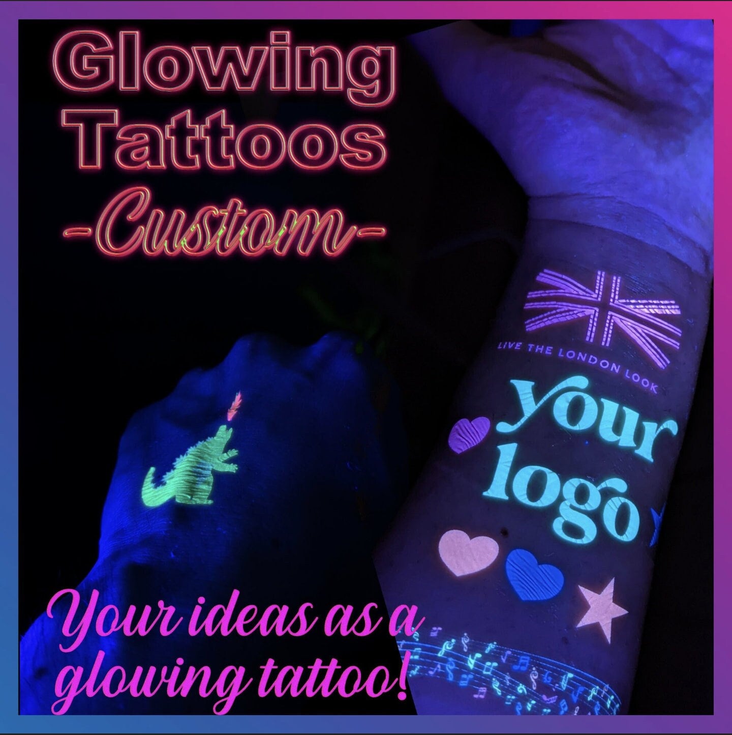Let Your Heart Glow! Tattoo – Tattoo for a week
