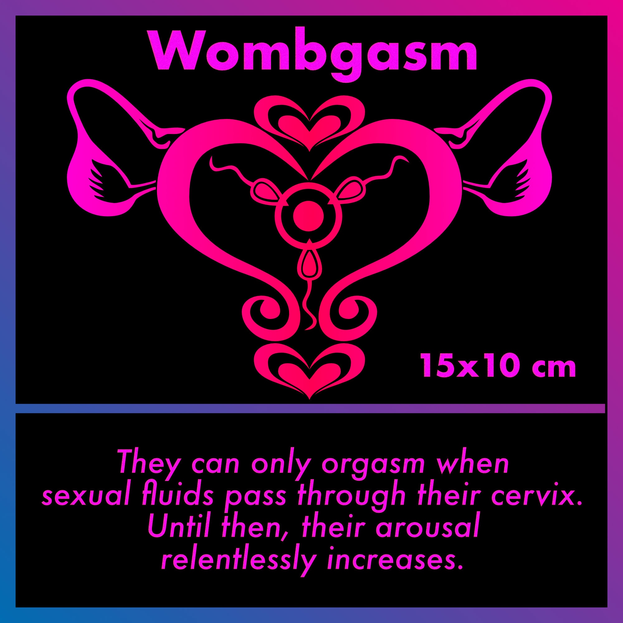 Succubus Womb Tattoos - UV Blacklight Reactive Glow in the Dark Tattoos