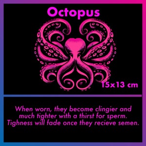 May include: Pink octopus illustration with a stylized design. The octopus is 15 inches by 13 inches.