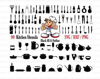 Utensils Svg Etsy