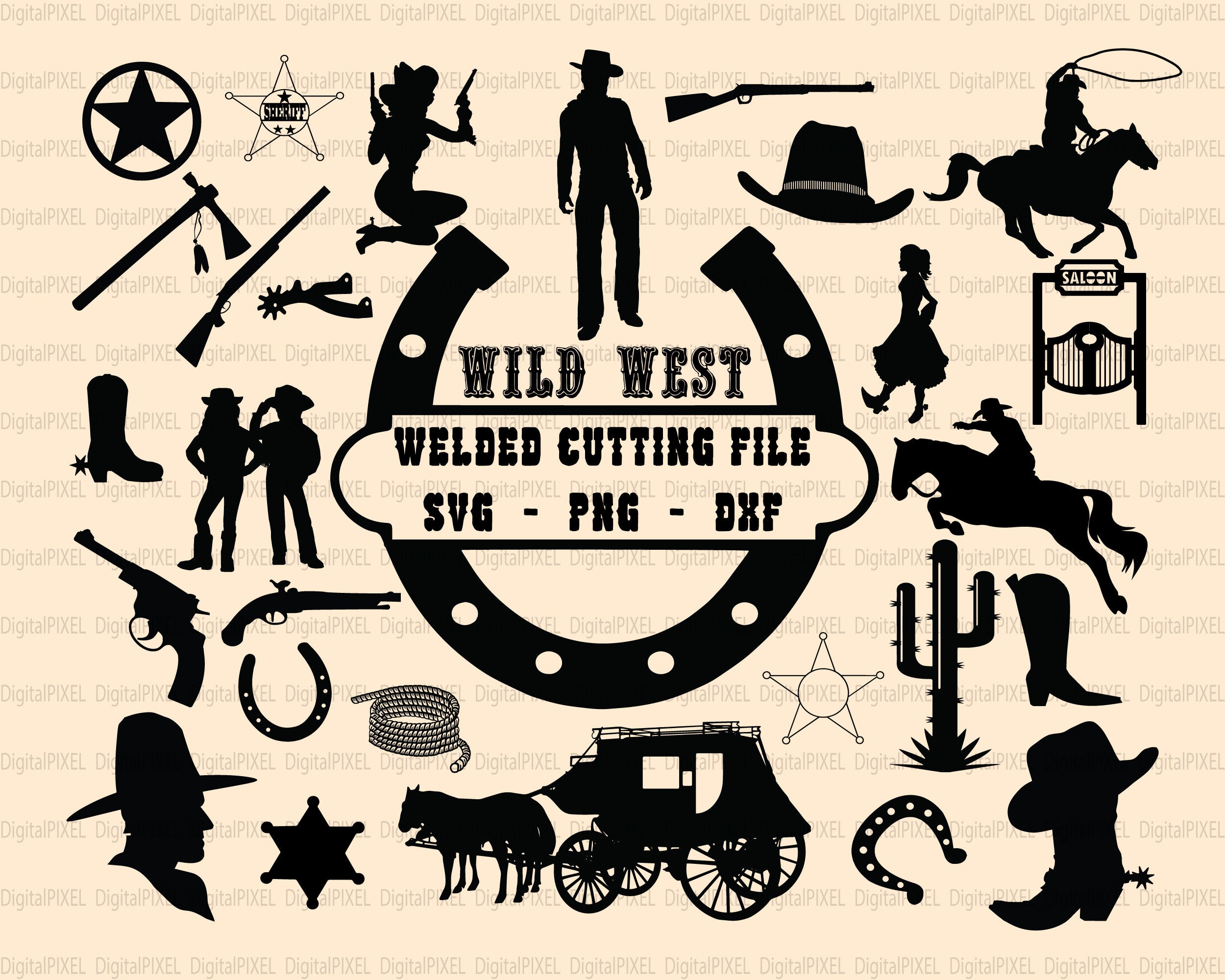 Download Cowboy Svg Western Svg Wild West Svg Rodeo Svg Country Etsy