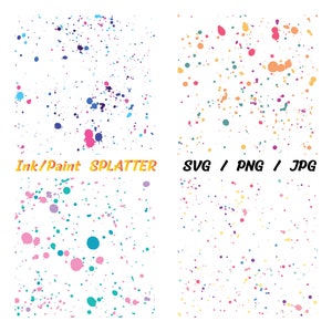 SPLATTER SVG Digital Download, paint splatter svg, splatter svg, paint splash svg, splatter clipart, splatters svg, ink splatter, splash svg