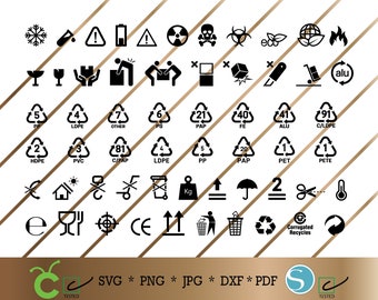 Packaging Symbols SVG Digital Download, Packaging Symbols DXF, Packaging Silhouette, Packaging Cricut, Packaging Symbols, transit symbols