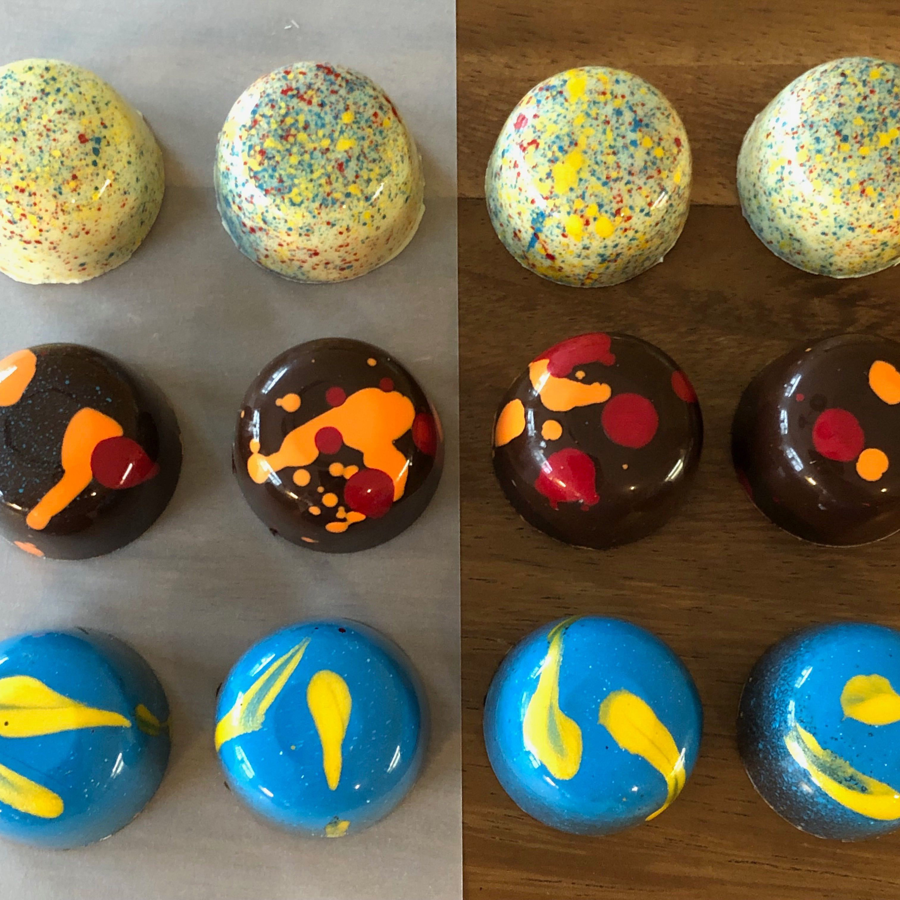 Artisan Chocolate Bon Bons. 15 Piece Box. Gluten Free. Simple