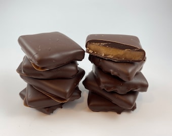 Wayne's English Toffee | Buttercrunch Toffee | Chocolate Dipped English Toffee | Toffee Gift | Dark Chocolate English Toffee 8 oz
