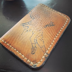 Cartera minimalista con guante de béisbol Bi-flold