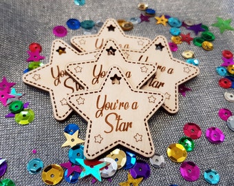 Star Token, You're A Star, Wooden, Letterbox Gift, Teacher/Student Gift