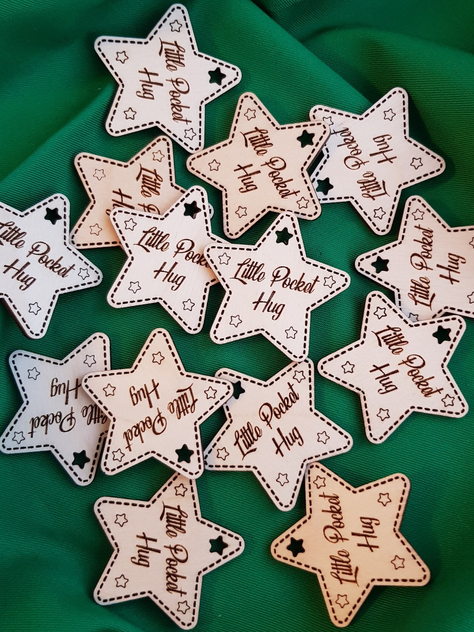 Pocket Hug Star Trade Bulk Buy Token Wooden Letterbox Gift Etsy