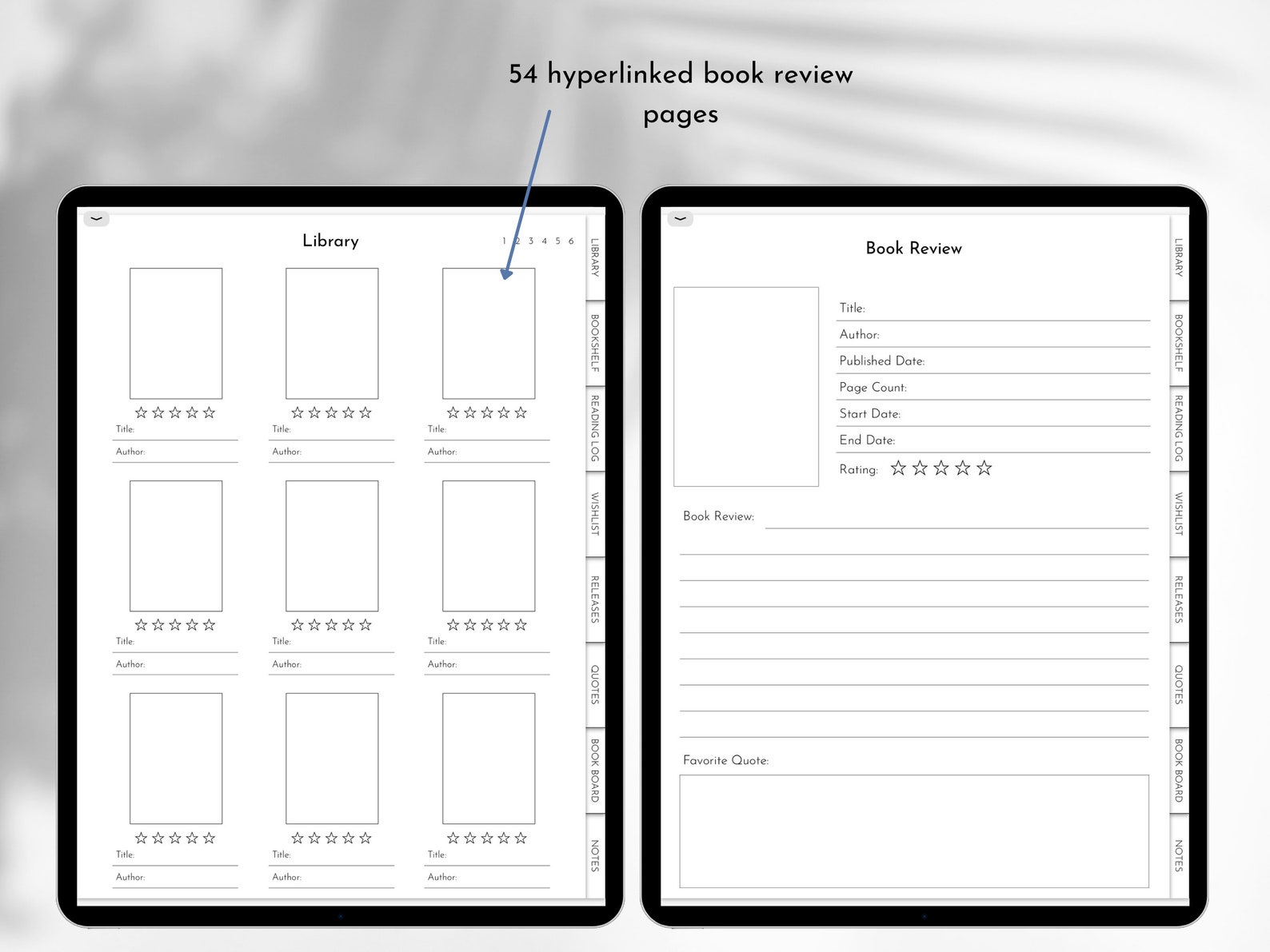 Free Digital Reading Journal Template Free Digital Reading Journal Template