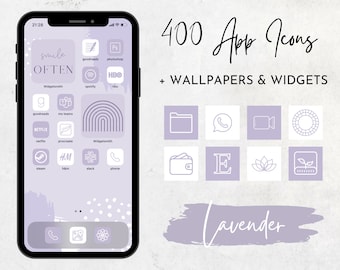 Purple Icons Etsy