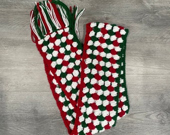 Crochet Granny Square Scarf Pattern PDF - Unisex Adult Scarf Pattern. - Beginner Friendly Crochet Pattern