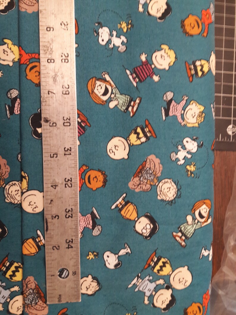 Peanuts Snoopy Fabric by the Yard 100 Cotton Etsy