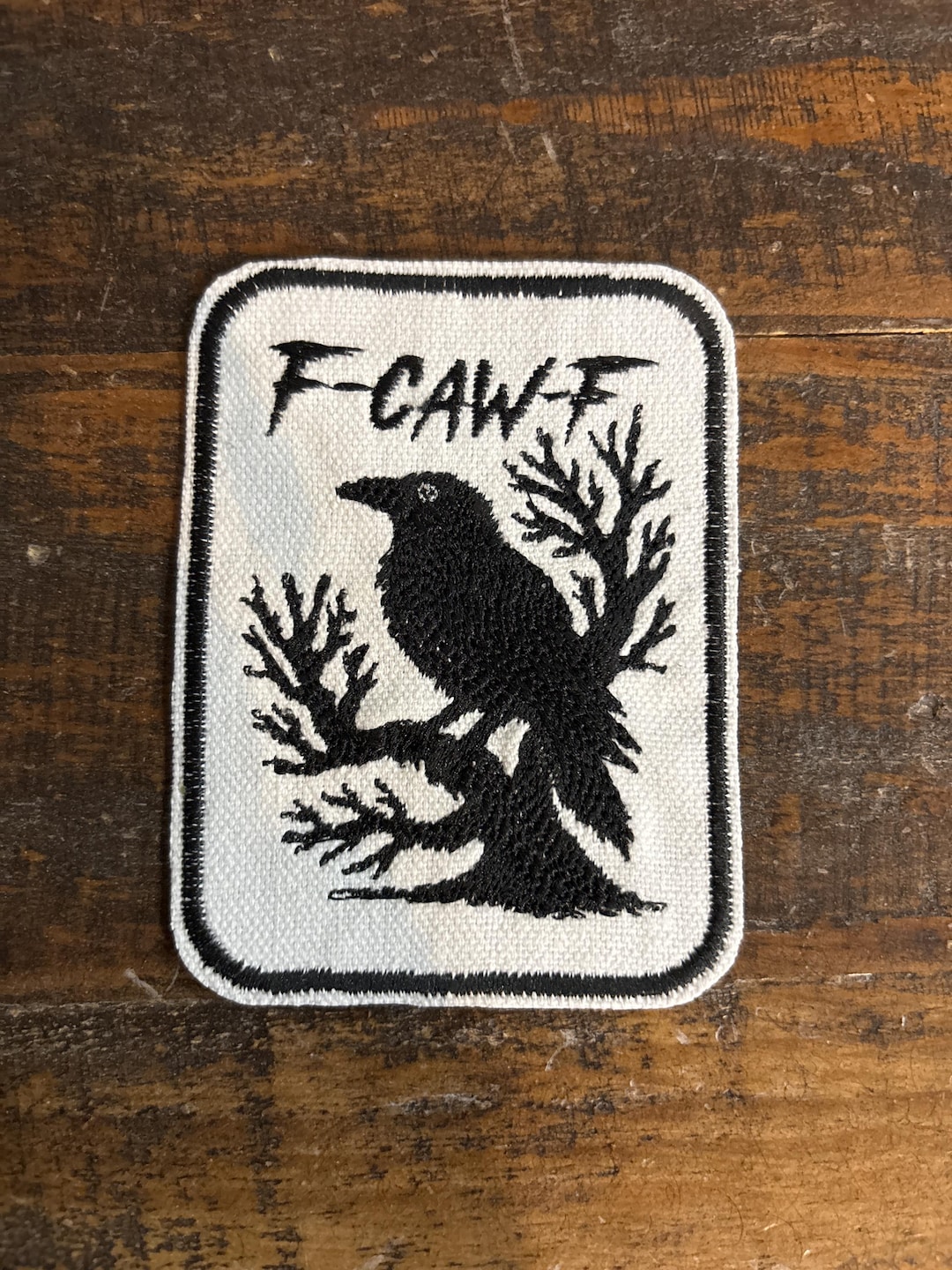 F-caw-f Iron on Patch - Etsy