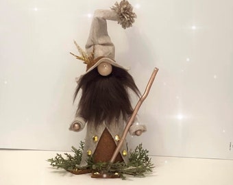 12" Tall Woodland Wizardly Gnome