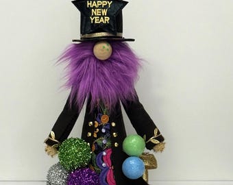 Happy New Year Gnome - 16 Inches Tall