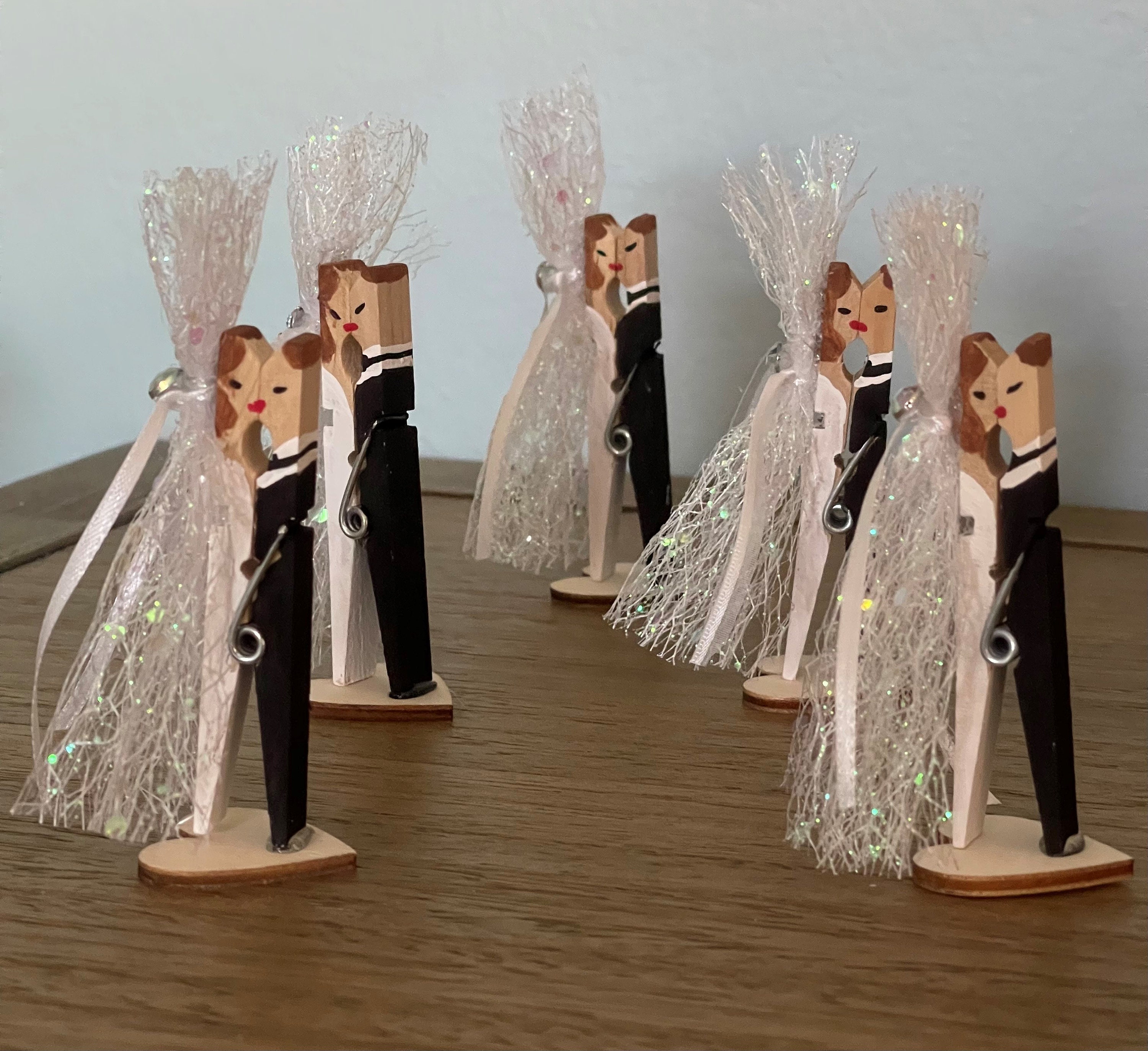 Pinza para la ropa de la novia y el novio - Etsy México, image size:3000x2746