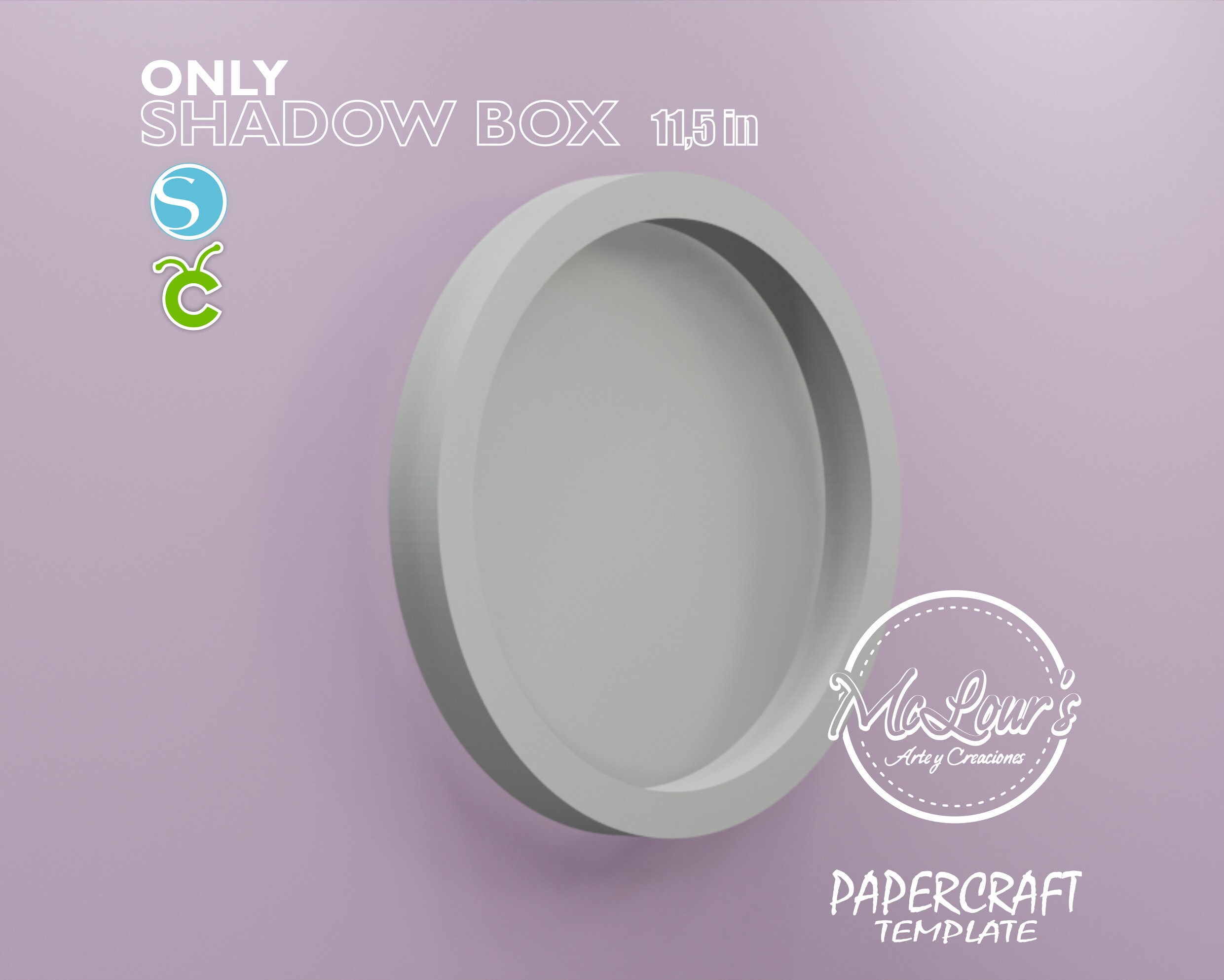 Shadow Box Circular Template 11.5 Available in Studio - Etsy UK