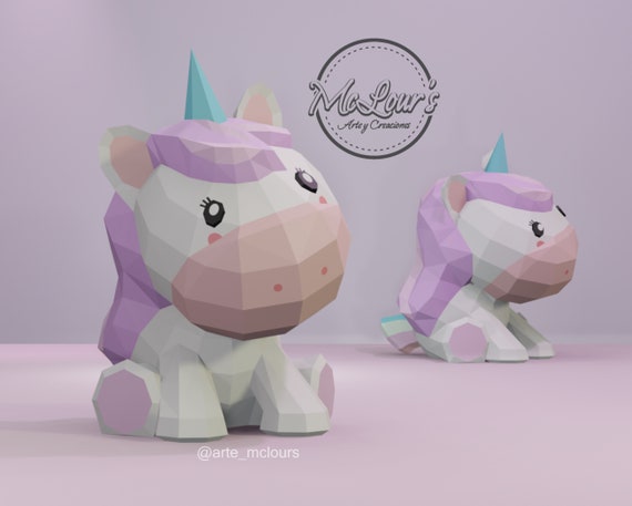 Download Uniconenium Pony Dxf Svg Pdf Template Low Poly Etsy