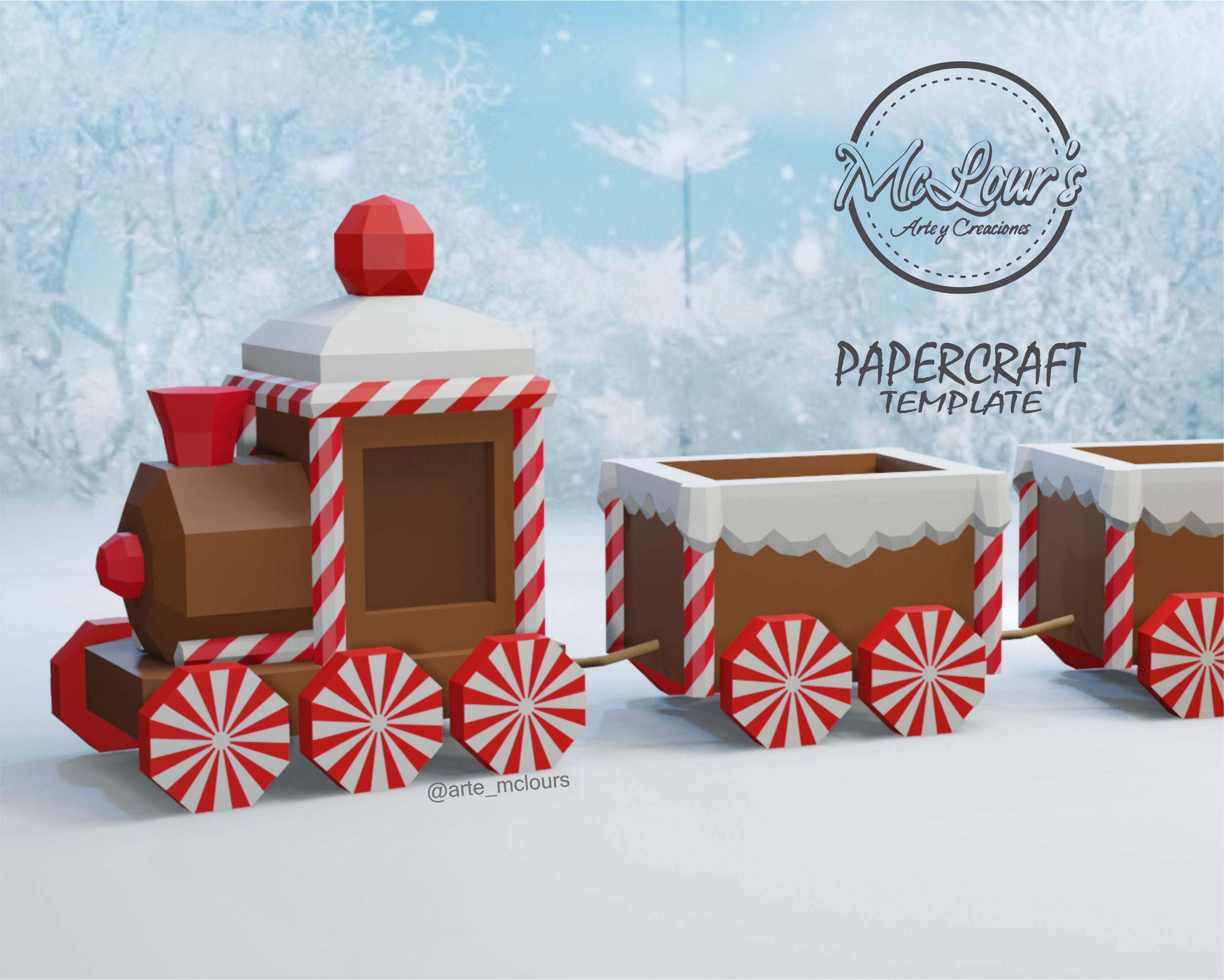 papercraft train templates